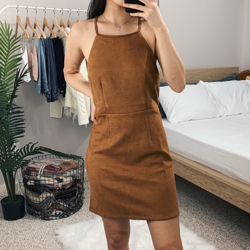 Camel Halter Dress - Picture 6 of 7